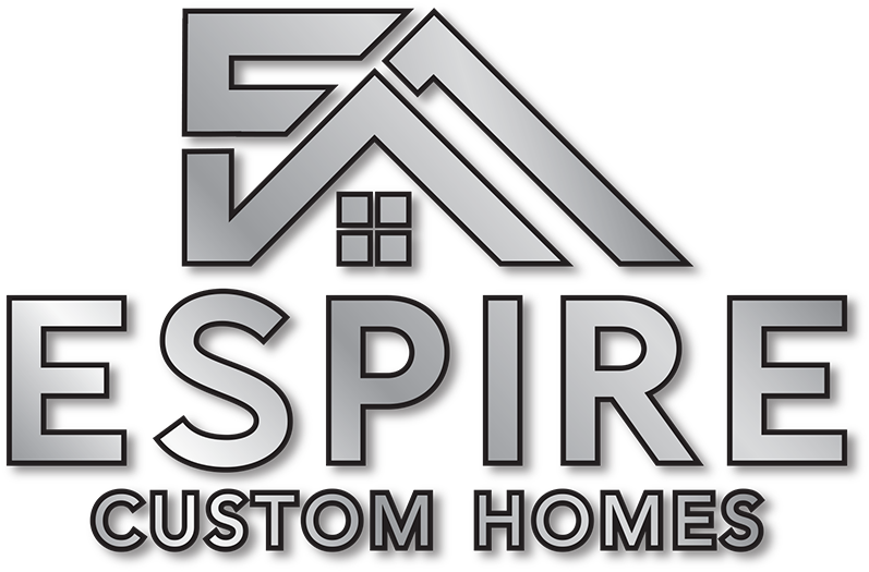 A logo for a company called aspire custom homes